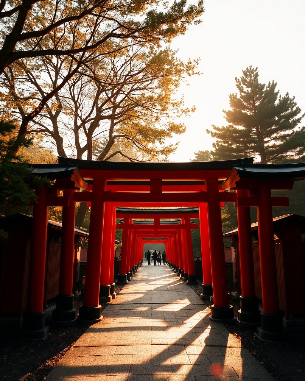 Torii gate seen on a live guided walk